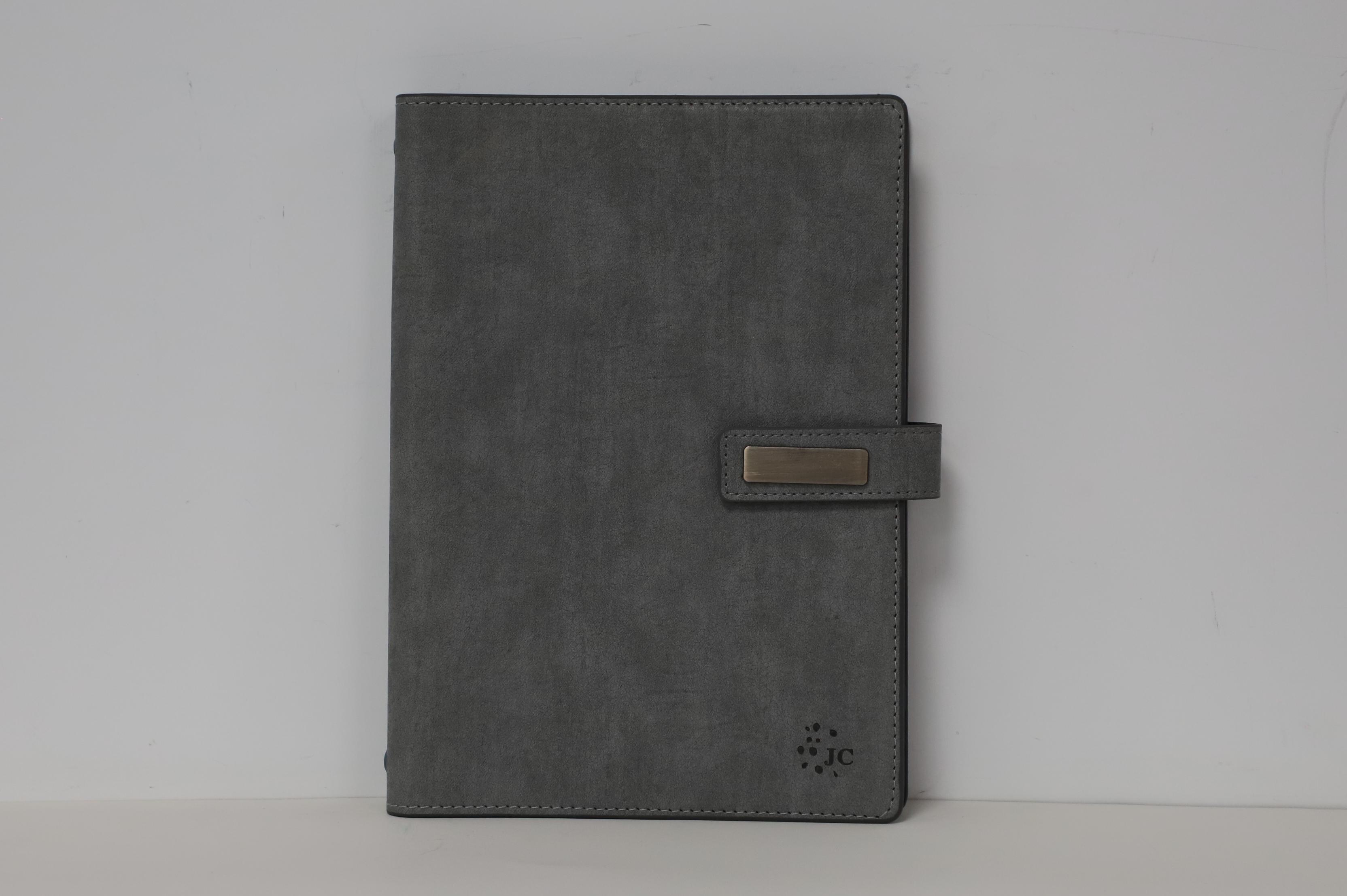 Gray PU Journal / 6.49 in x 9.125 in