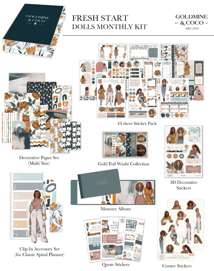 FRESH START DOLLS MONTHLY KIT