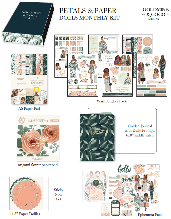 PETALS & PAPER DOLLS MONTHLY KIT