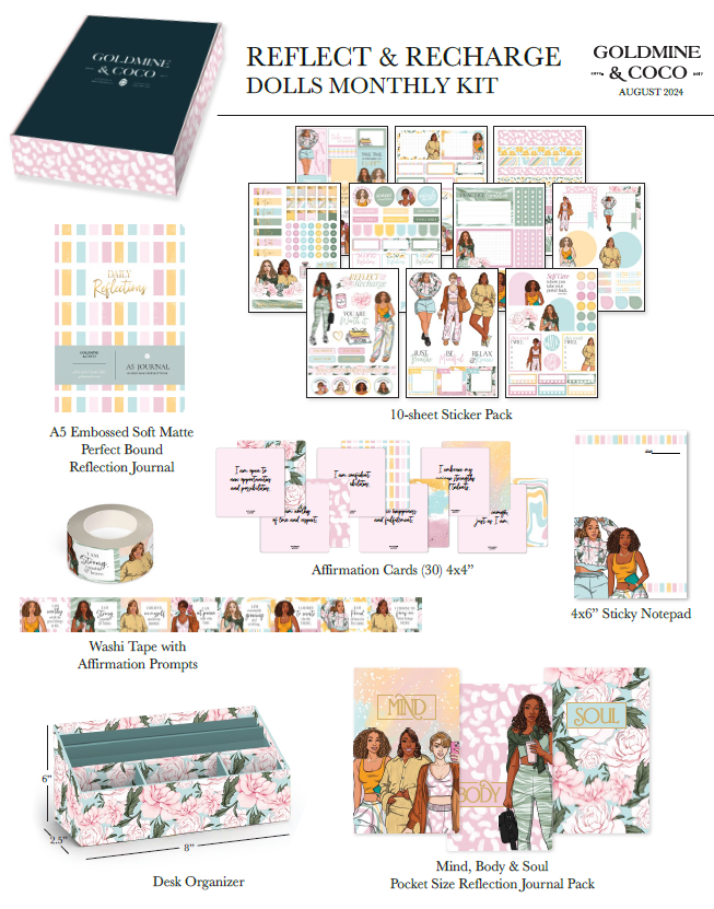 REFLECT & RECHARGE DOLLS MONTHLY KIT