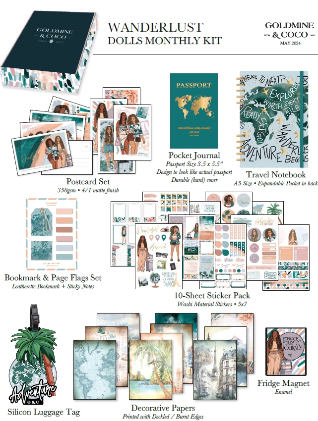 WANDERLUST DOLLS MONTHLY KIT